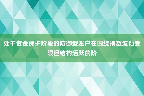 处于资金保护阶段的防御型账户在围绕指数波动受限但结构活跃的阶