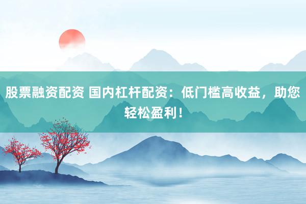 股票融资配资 国内杠杆配资:低门槛高收益,助您轻松盈利!