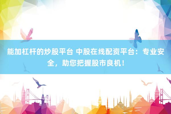能加杠杆的炒股平台 中股在线配资平台：专业安全，助您把握股市良机！